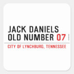 Jack Daniels Old Number  Stickers