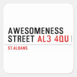 awesomeness street  Stickers