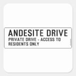 andesite drive  Stickers