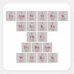 TEAMWORK
 makes
 the
 DREAM
 WORK  Stickers