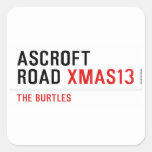 ASCROFT ROAD  Stickers