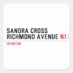 Sandra Cross Richmond Avenue  Stickers