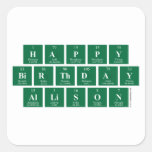 Happy
 Birthday
 Allison  Stickers