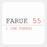 FARUK  Stickers