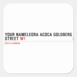 Your Nameleora acoca goldberg Street  Stickers