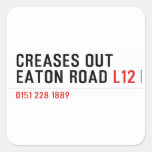Creases Out Eaton Road  Stickers