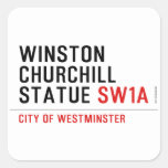 WINSTON CHURCHILL STATUE  Stickers