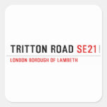 TRITTON ROAD  Stickers