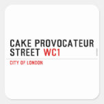 CAKE PROVOCATEUR  STREET  Stickers