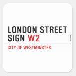 LONDON STREET SIGN  Stickers