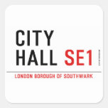 CITY HALL  Stickers