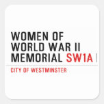 women of world war II memorial  Stickers