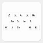 Change 
 Begins 
 With Me  Stickers