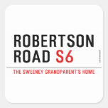 Robertson Road  Stickers