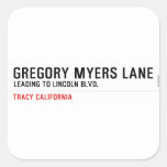 Gregory Myers Lane  Stickers