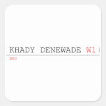 Khady denewade  Stickers