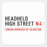 Headheld High Street  Stickers