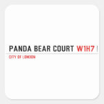 PANDA BEAR COURT  Stickers