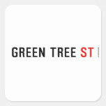 Green Tree  Stickers