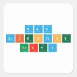 MAD 
 SCIENTIST
 PARTY  Stickers