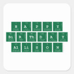 Happy
 Birthday
 Allison  Stickers
