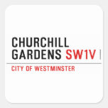 churchill gardens  Stickers