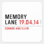 MEMORY LANE  Stickers