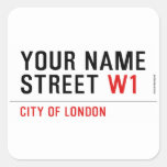 Your Name Street  Stickers