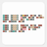 Never gonna give you up
 Never gonna let you down
 Never gonna run around 
 and desert you
 
 Never gonna make you cry
 Never gonna say goodbye
 Never gonna tell a lie
 and hurt you  Stickers