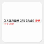 Classroom 3rd grade  Stickers