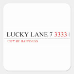 Lucky Lane 7  Stickers