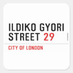 Ildiko Gyori Street  Stickers
