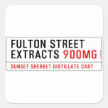 Fulton street Extracts  Stickers