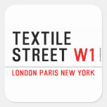 Textile Street  Stickers