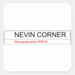     NEVIN CORNER  Stickers