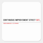 Continuous Improvement Street  Stickers