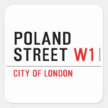 Poland Street  Stickers