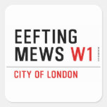 EEFTING MEWS  Stickers