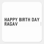 Happy birth day  Ragav  Stickers