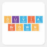 Olivia
 Brown  Stickers