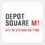 Depot Square  Stickers