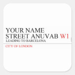 Your Name Street anuvab  Stickers