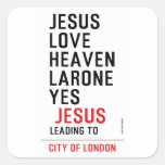 jesus love heaven larone yes   Stickers