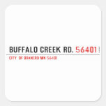 buffalo creek rd.  Stickers