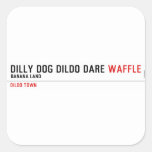 dilly dog dildo dare  Stickers