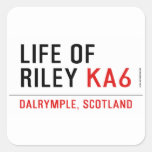life of  riley  Stickers