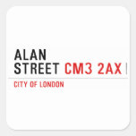 Alan  Street  Stickers