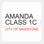AMANDA class 1C  Stickers