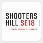 Shooters  Hill  Stickers