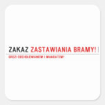 ZAKAZ  Stickers